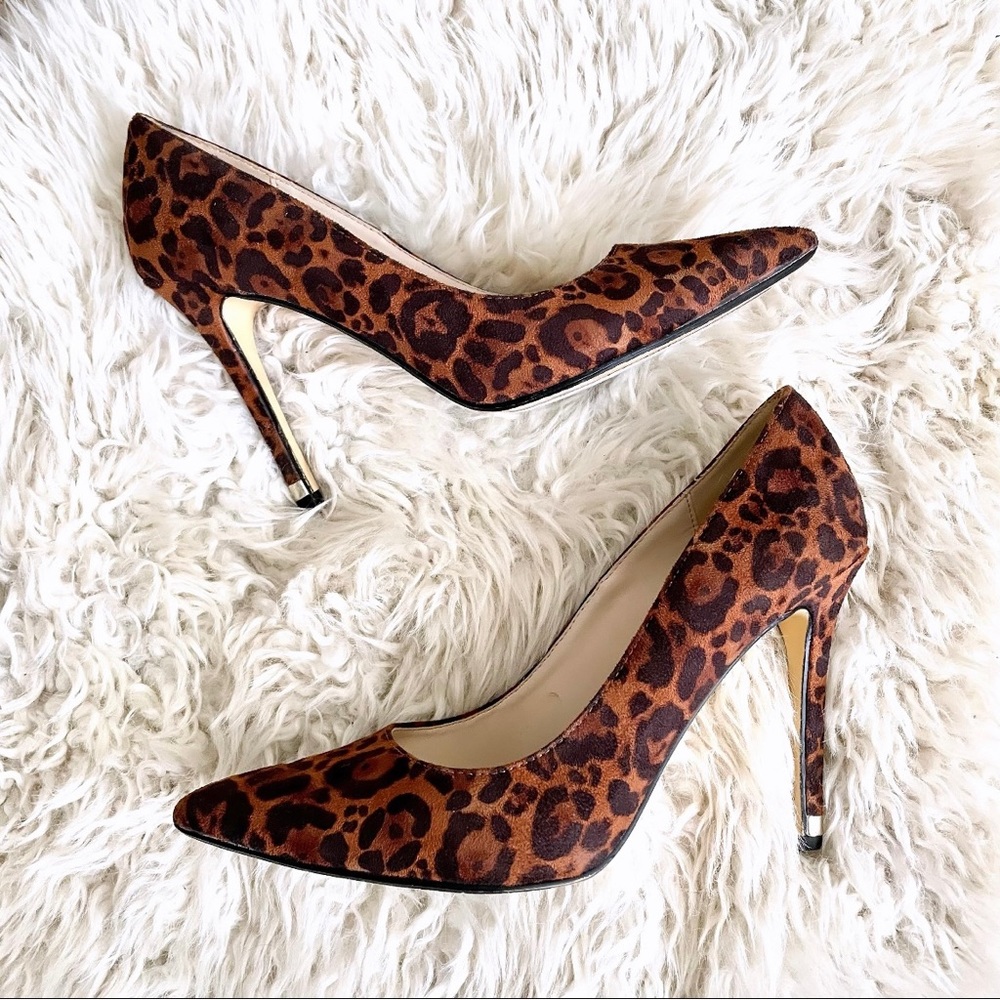 Leopard Print Kardashian Kollection Pointed Heels